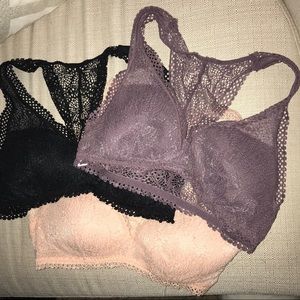 3 Victoria Secret bralettes